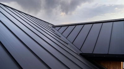 roof with clouds in the background