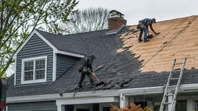 Full tear-off roof replacement in Lincoln, RI with exposed roof deck