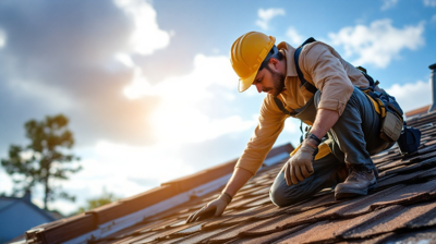 Rhode Island roofing secrets revealed thumbnail showing contractor with question marks and coastal home background for insider guide blog post