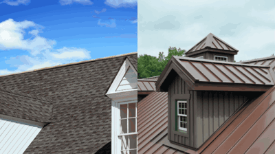 Metal Roofing vs Asphalt Shingles roof