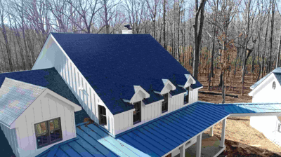 Modern farmhouse siding installation