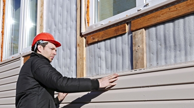Professional siding installer