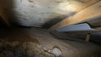 Winter roof leak repair