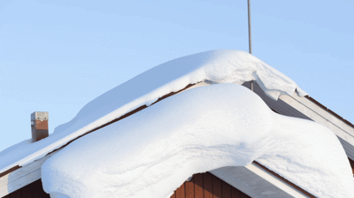 winter roof snow load safety
