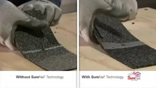 Mighty Dog Roofing of Rhode Island showcasing Owens Corning SureNail® Technology installation — durable, wind-resistant roofing by Platinum Preferred Contractors.