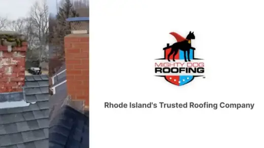 Mighty Dog Roofing of Rhode Island team completing exterior upgrades — roof repair, siding replacement, new windows, and seamless gutters for homes in Warwick, Providence, and Cranston.