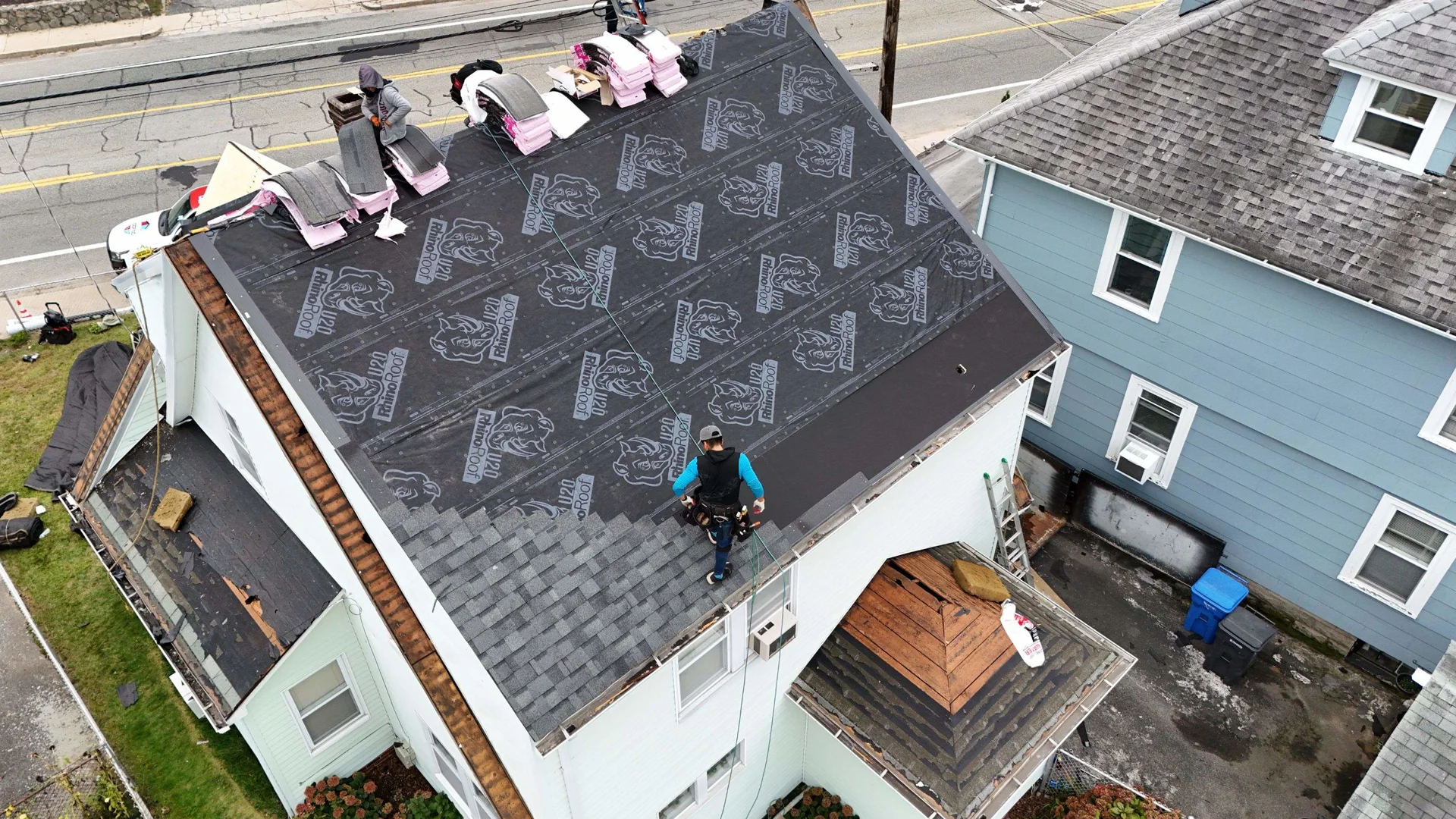 Roof Replacement in Progress | Rhode Island Roofing Company
