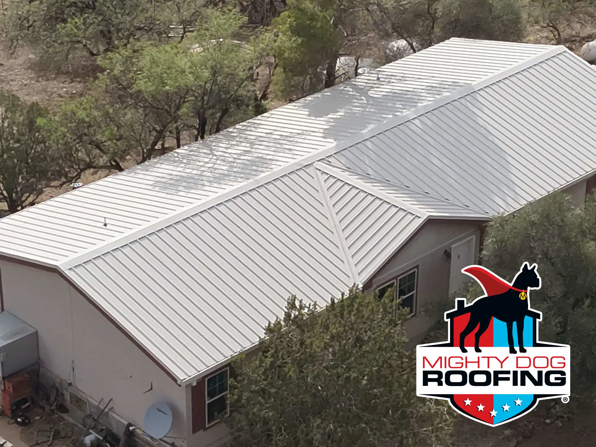 Metal roof installation - Residential