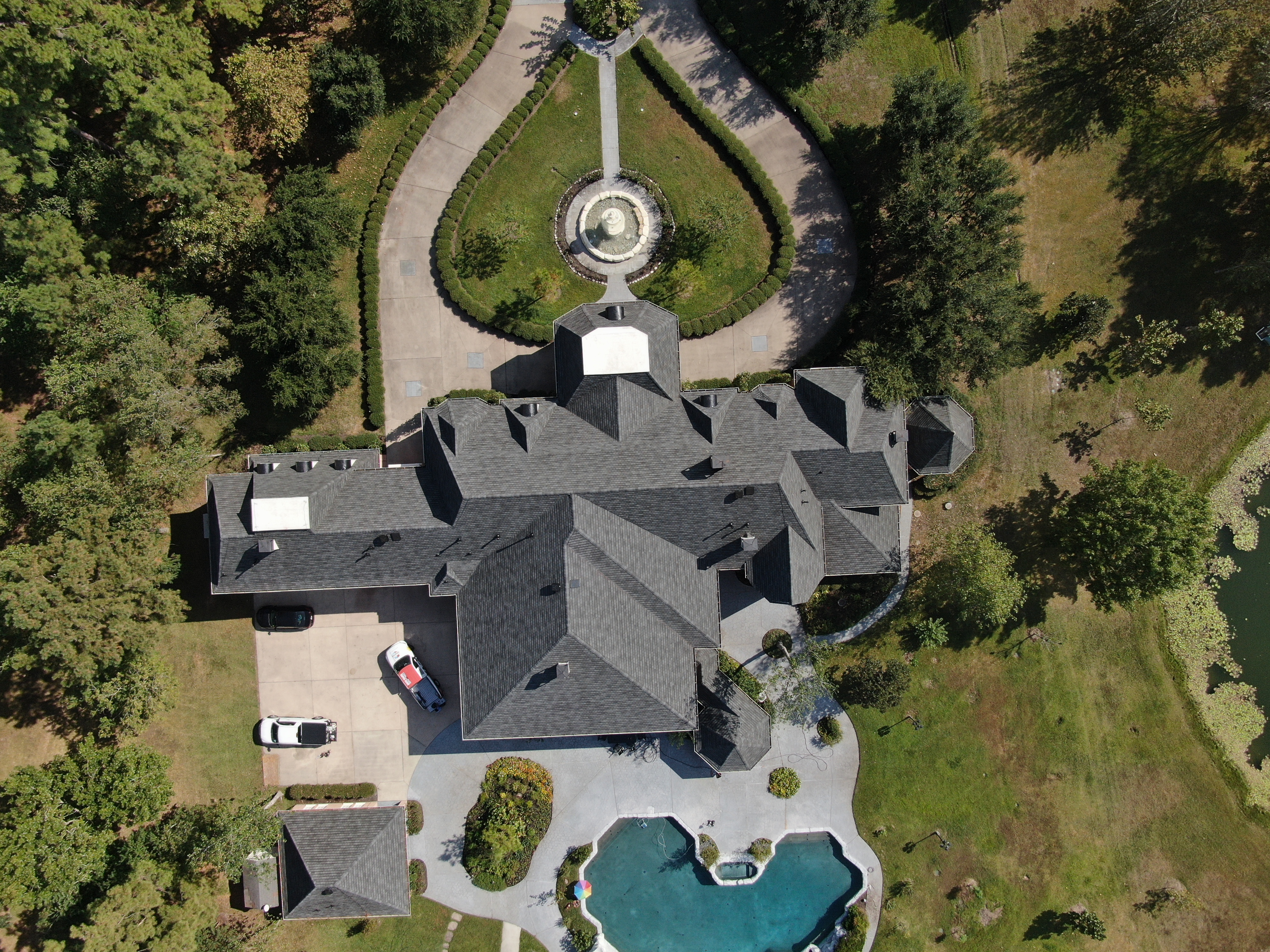 GAF Slateline shingle | Champions Forest