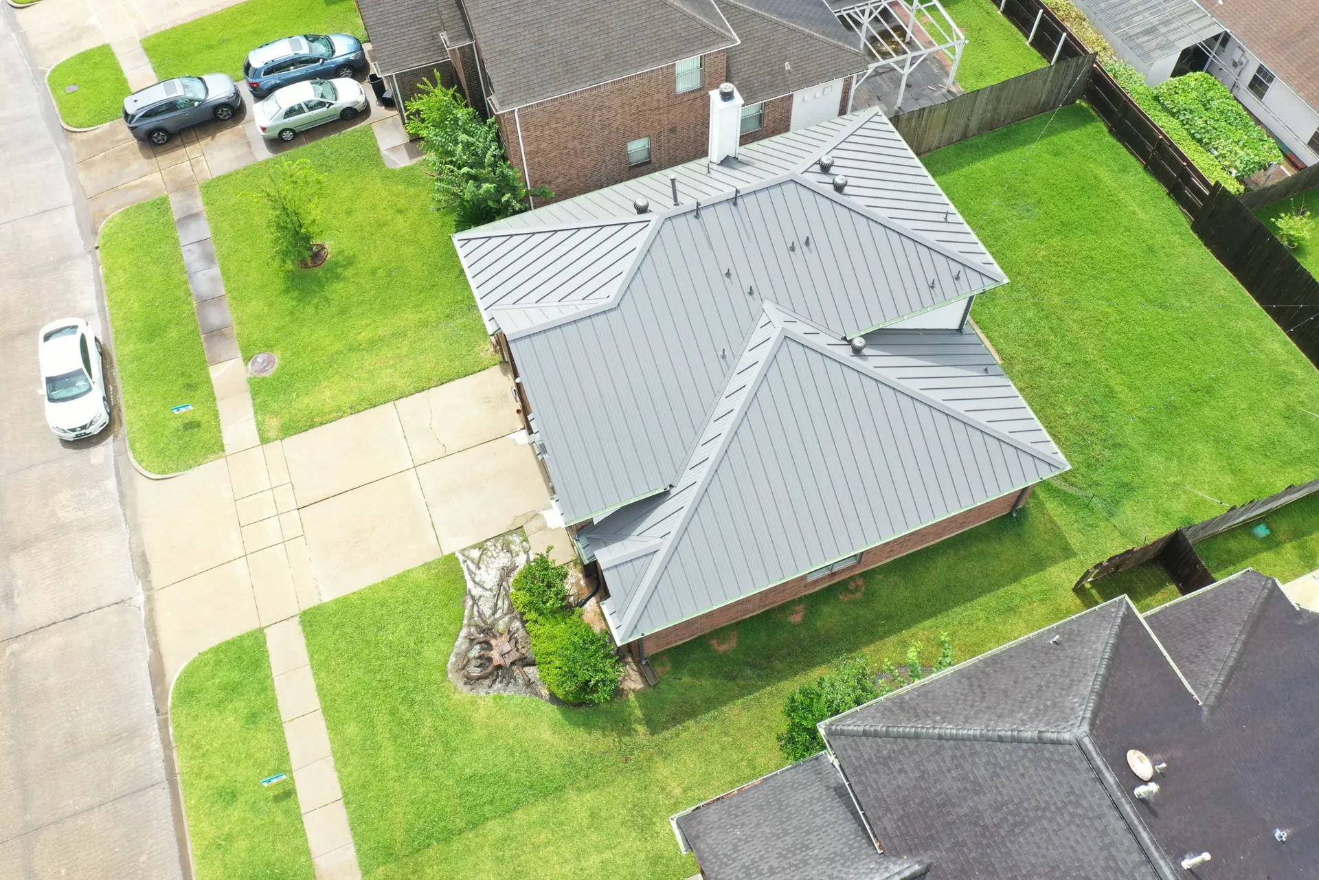 R-Panel metal roof | The Galleria