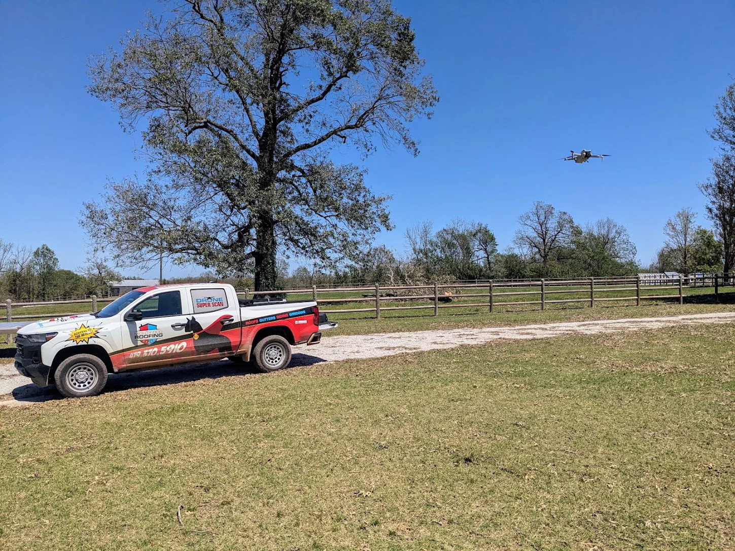 Professional Roof Inspection with Drone Technology