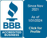 BBB Accredited Business Since November 2021 BBB Accredited Business Since November 2021