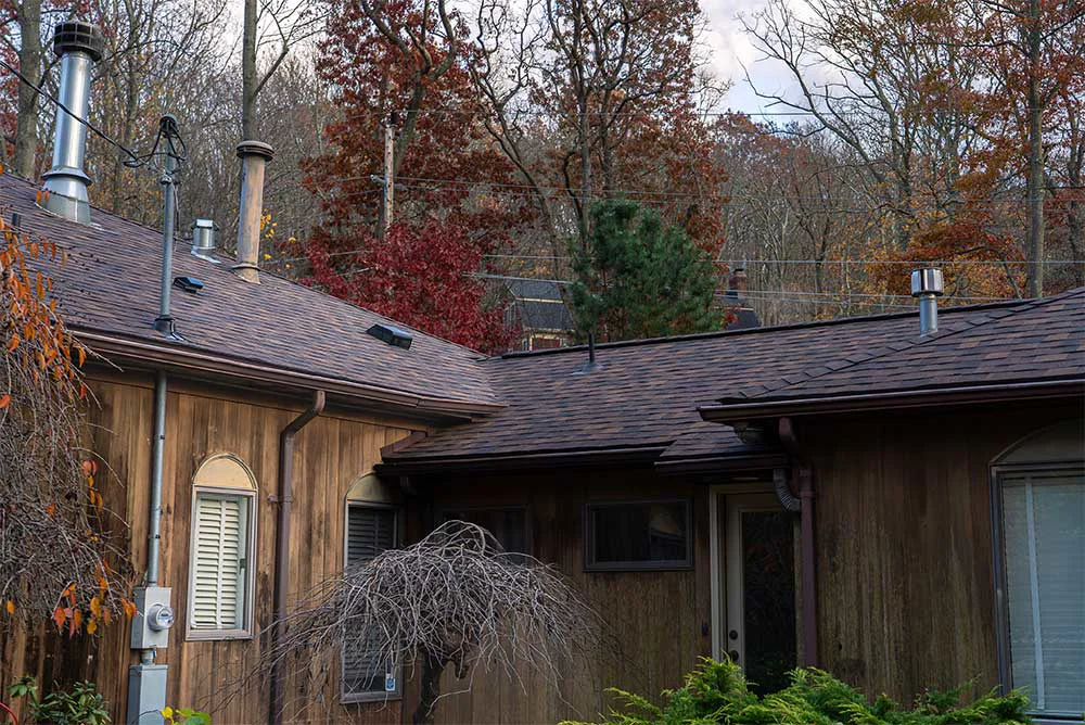 Completed residential roof replacement with architectural asphalt shingles in Sewell, NJ