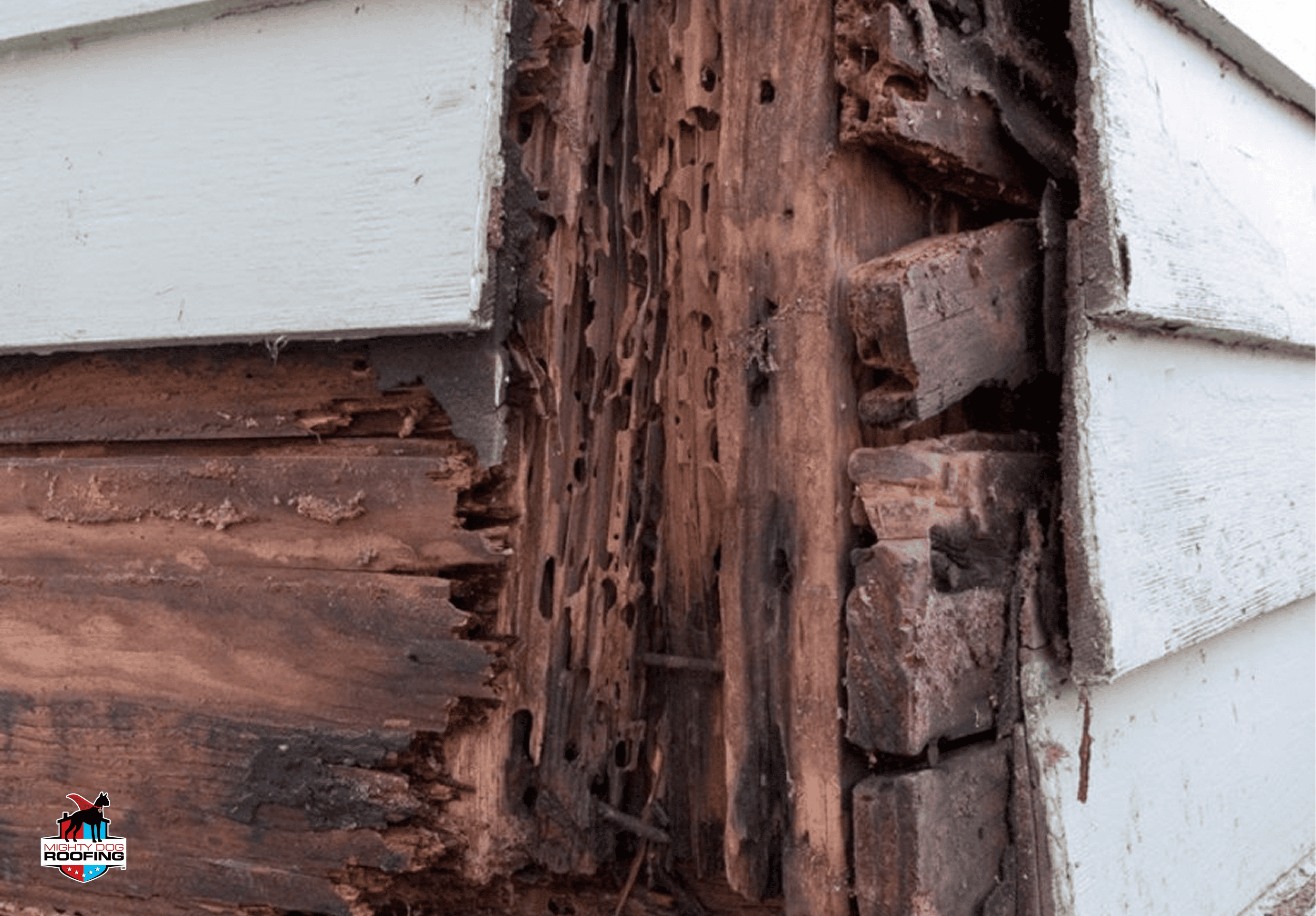 Siding contractor assessment of wood rot