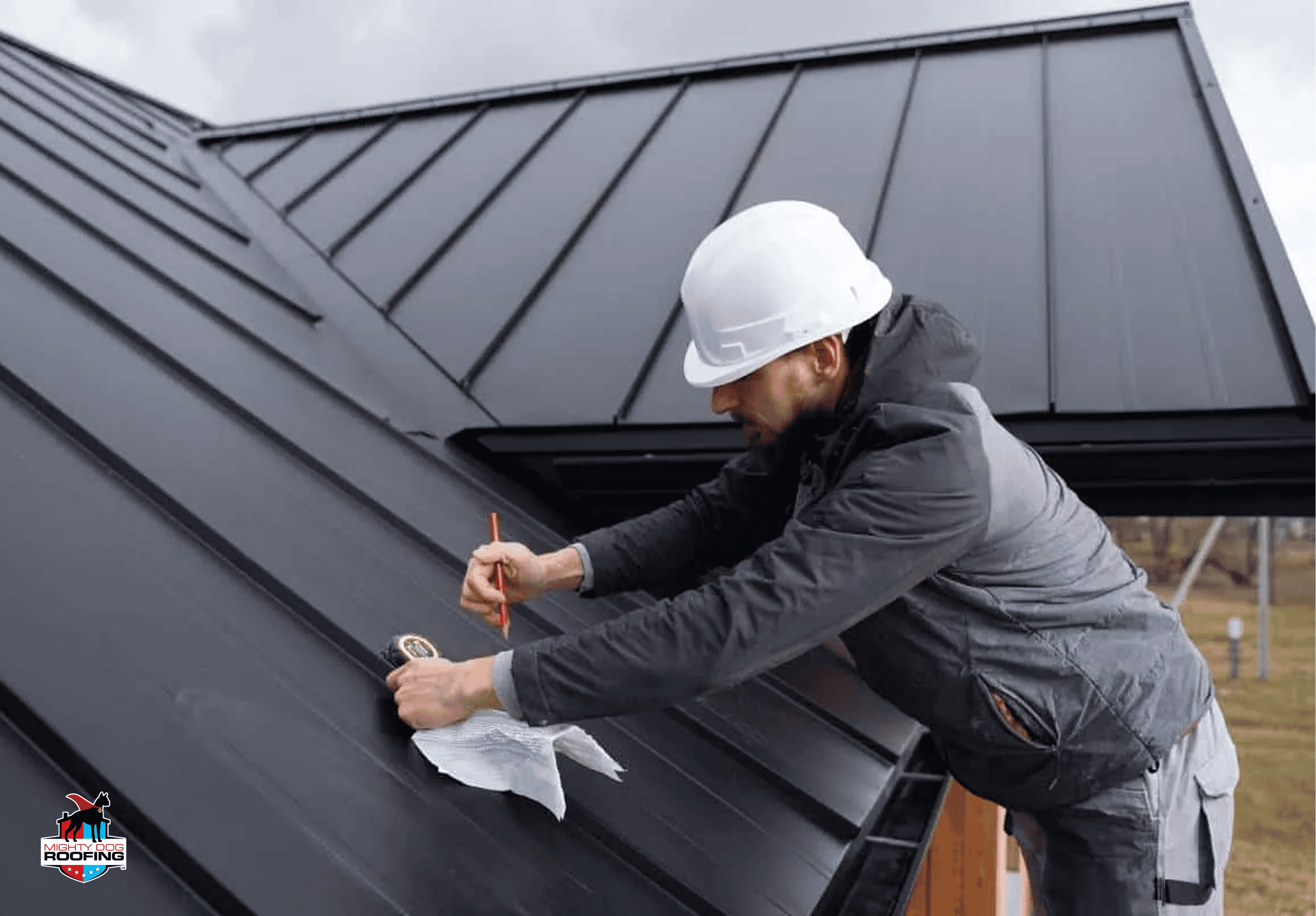 metal roof installation by roofing contractor