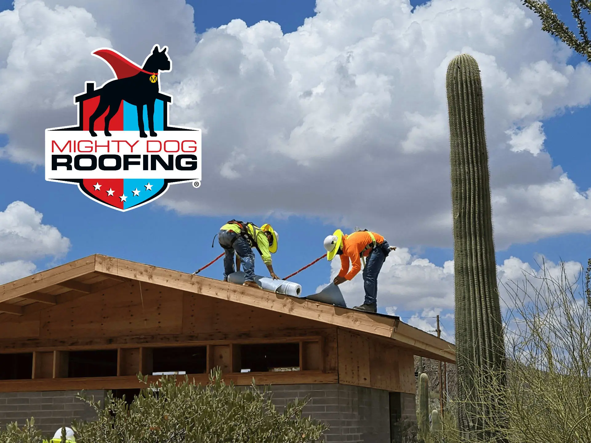 Installing metal roof underlayment on sleeping cabin