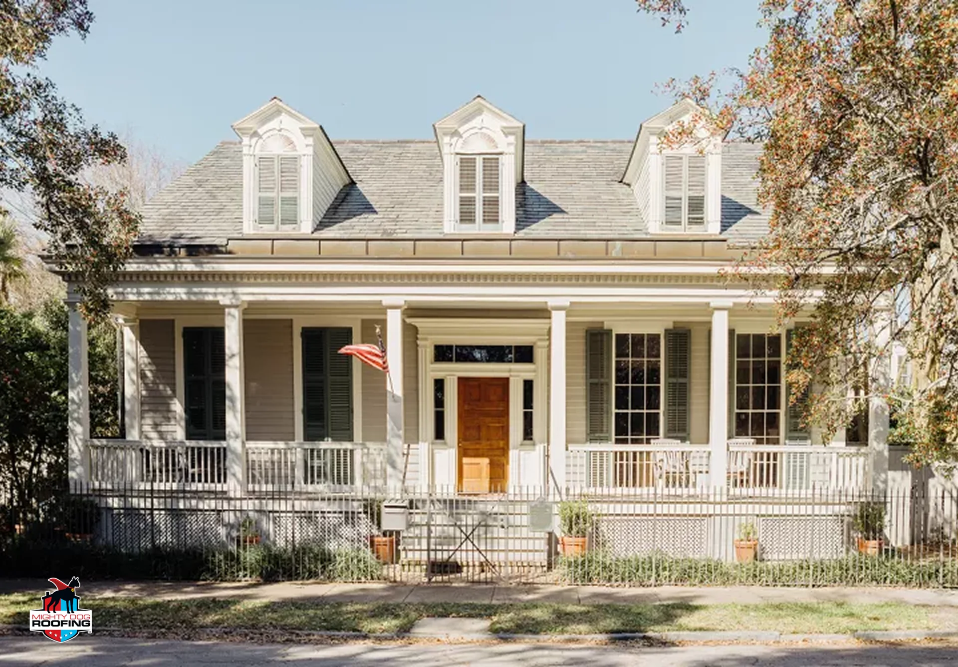 Siding installer matching colors to home architecture