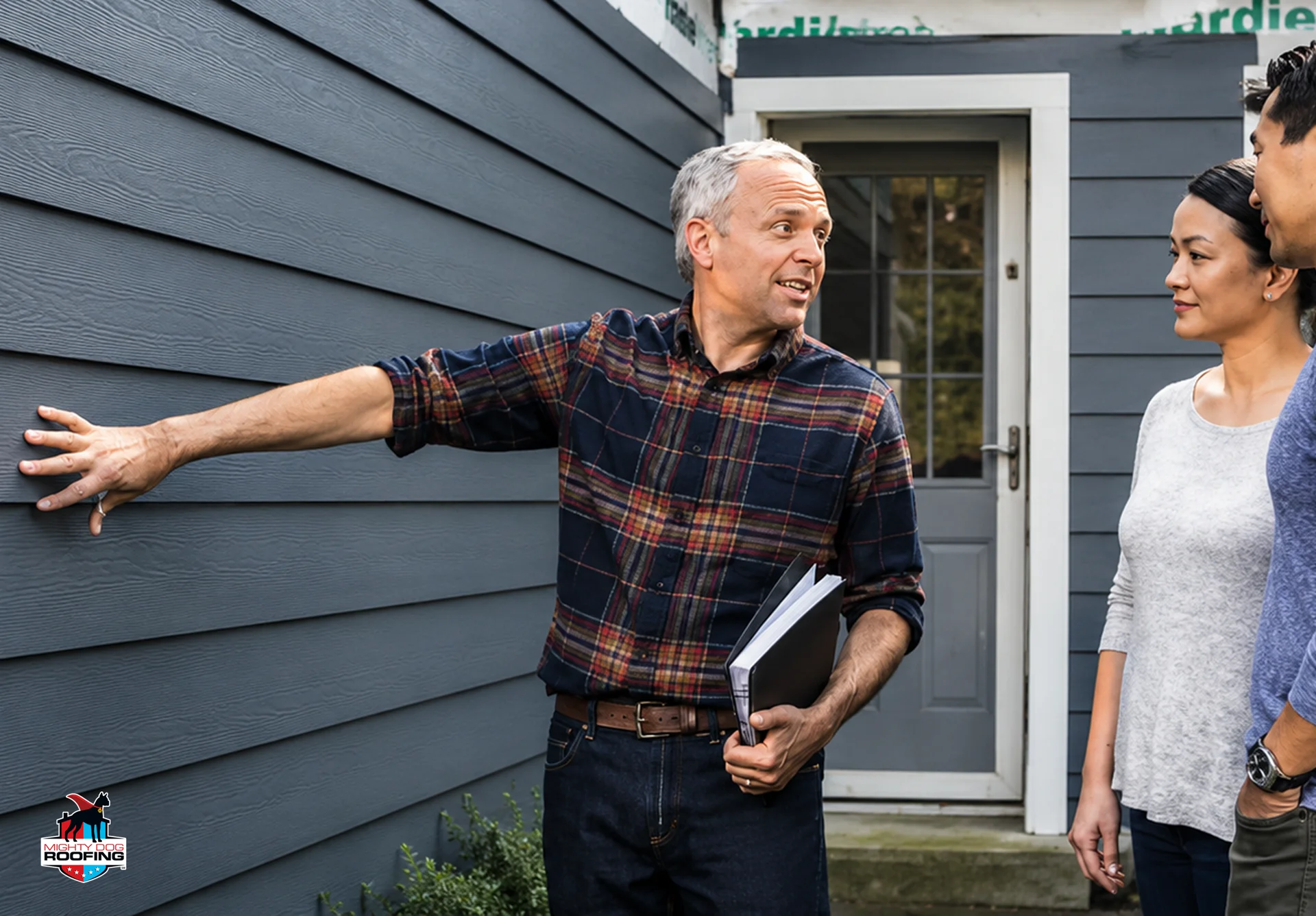 Final inspection after siding installation