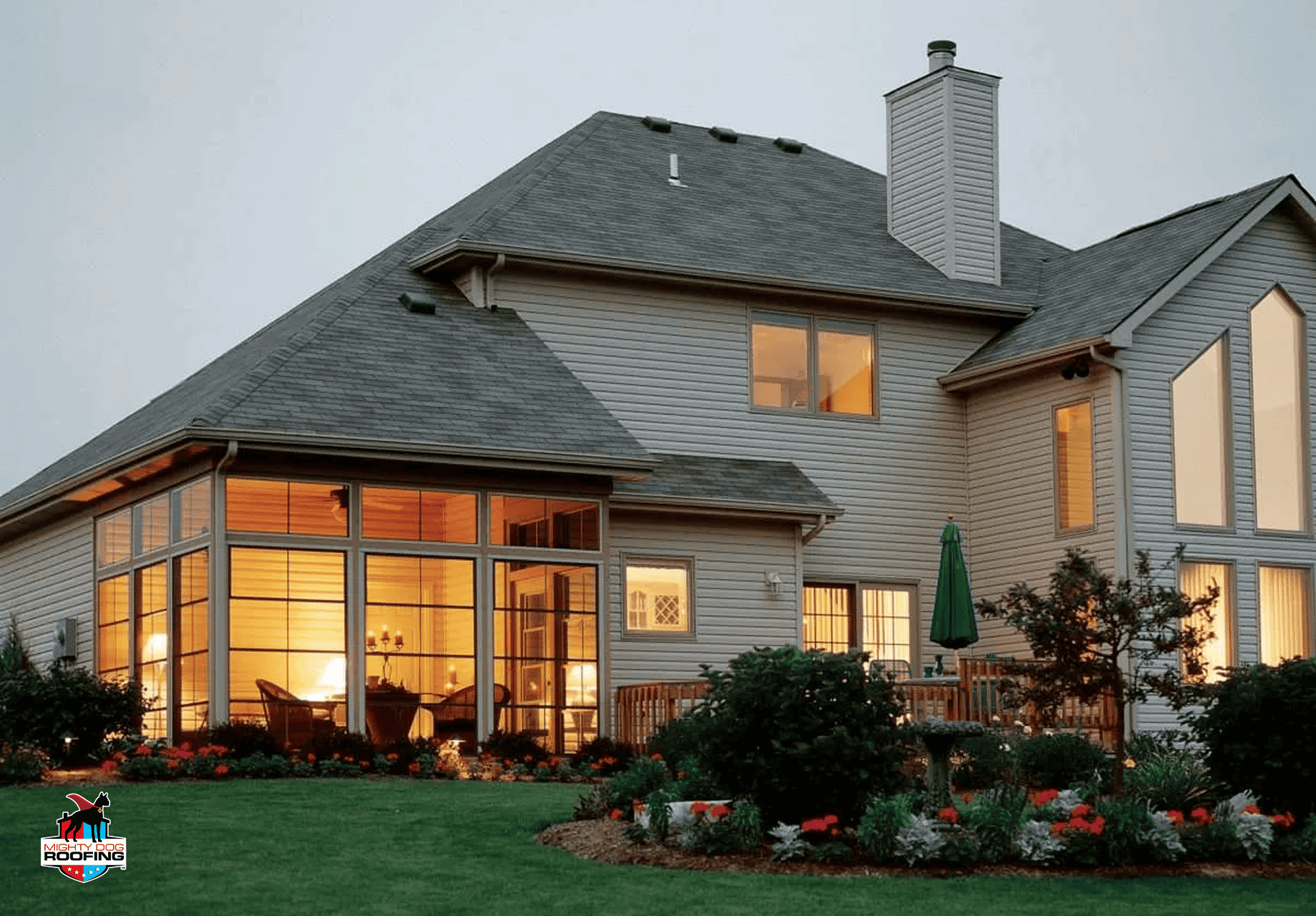 Siding installation on a new home
